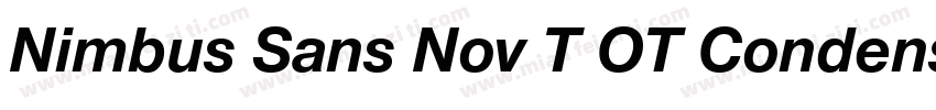 Nimbus Sans Nov T OT Condensed Bold字体转换